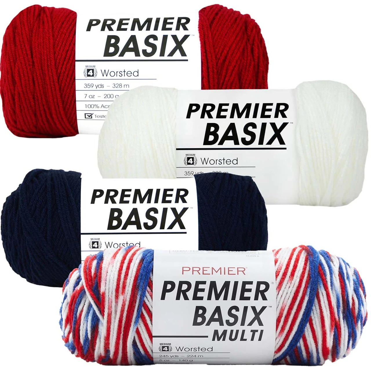 Premier® Premier Basix Americana Yarn Pack 3 Premier® Premier Basix Americana Yarn Pack