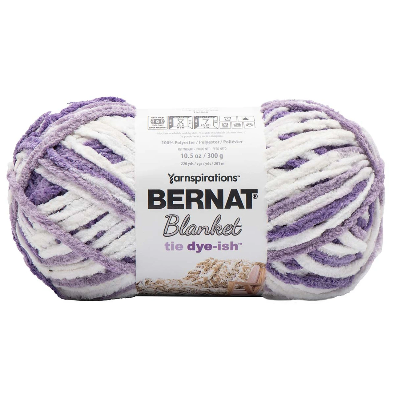 Bernat Blanket Tie Dye-ish Yarn 3 Bernat Blanket Tie Dye-ish Yarn