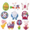 Herrschners Bunny Trail Ornaments Felt & Sequin Kit -Robotime Zone 020376 62423.1693395883