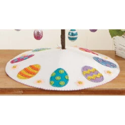 Herrschners Egg Hunt Mini Tree Skirt Felt & Sequin Kit