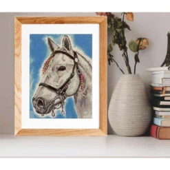 Collection D'Art White Maned Diamond Painting -Robotime Zone 040734 2 62563.1664847903