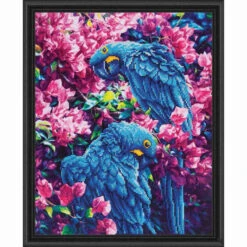 Diamond Dotz Blue Parrots Diamond Painting