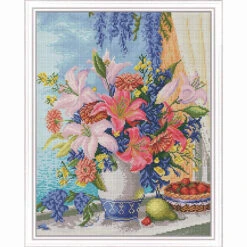 Collection D'Art Bouquet With Lilies Diamond Painting
