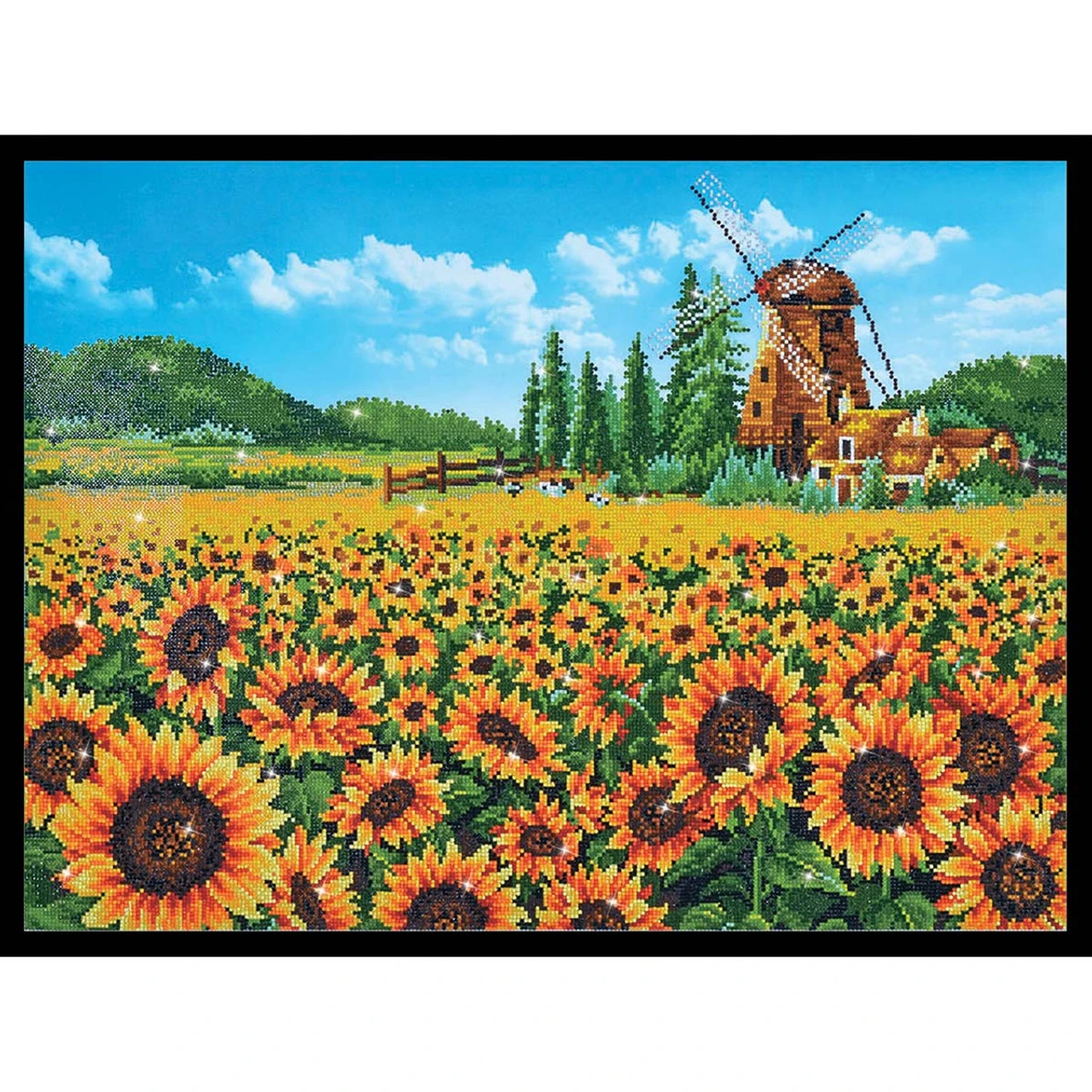 Diamond Dotz Sunflower Windmill Diamond Painting 3 Diamond Dotz Sunflower Windmill Diamond Painting