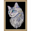 KSG Crafts White Cat Sequin Kit -Robotime Zone 041711 85464.1638372032