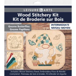 Leisure Arts Gnome Butterflies Wood Stitchery 9 Leisure Arts Gnome Butterflies Wood Stitchery -Robotime Zone 041873 4 65338.1693614540