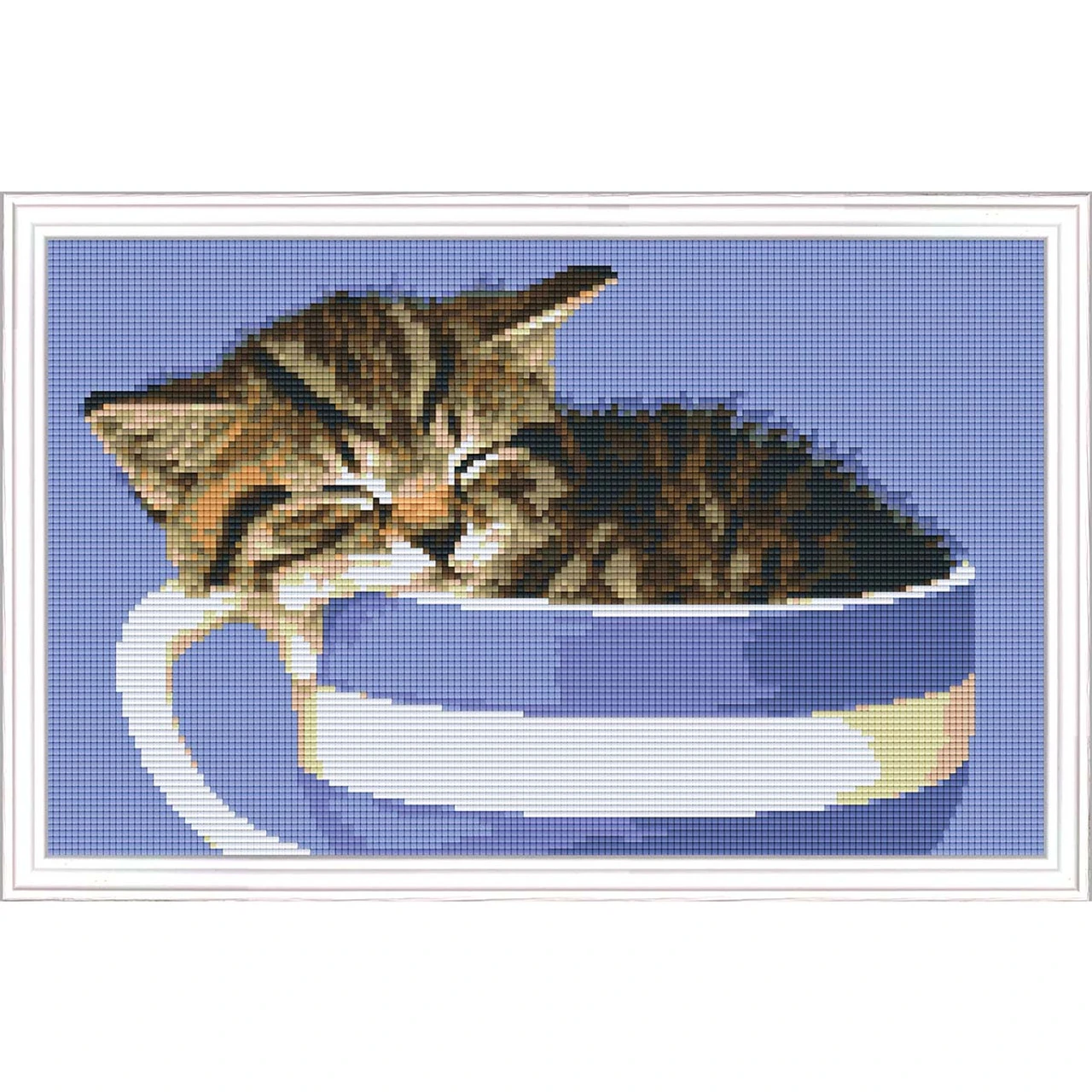PixelHobby Kitten In A Teacup Mosaic Art Kit 3 PixelHobby Kitten In A Teacup Mosaic Art Kit