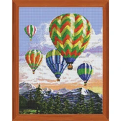 PixelHobby Hot Air Balloons Mosaic Art Kit