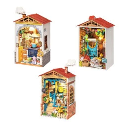 Robotime Kitchen, Dream Yard & Garden, Set Of 3 Model - Wood
