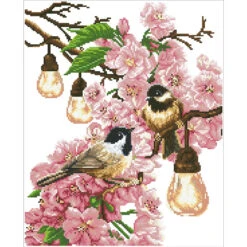 Diamond Dotz Cherry Blossoms & Chickadees Diamond Painting -Robotime Zone 042546 2 09665.1662086980