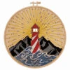 Leisure Arts Shining Lighthouse Kit Wood Stitchery -Robotime Zone 042641 79416.1693397789