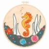 Leisure Arts Swimming Seahorse Kit Wood Stitchery -Robotime Zone 042642 49683.1671504218