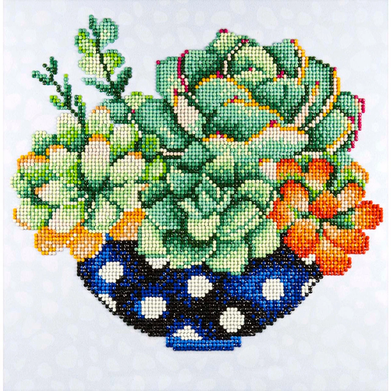Diamond Art Succulent Bowl Diamond Painting 3 Diamond Art Succulent Bowl Diamond Painting