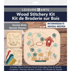 Leisure Arts Gnome Birds Wood Stitchery -Robotime Zone 043187 4 86083.1693615706