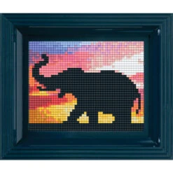 PixelHobby Elephant Silhouette Mosaic Art Kit