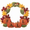 Herrschners The Colors Of Fall Wreath Felt & Sequin Kit 1 Herrschners The Colors Of Fall Wreath Felt & Sequin Kit -Robotime Zone 043228 35941.1693404055