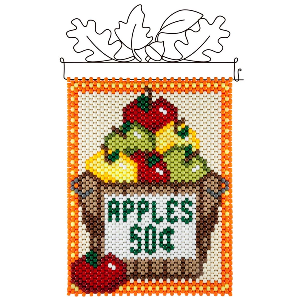 Herrschners Fall Apple Harvest Pony Bead Kit 3 Herrschners Fall Apple Harvest Pony Bead Kit