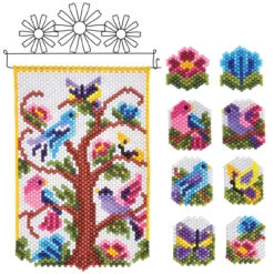 Herrschners Tree Of Life Banner & Ornaments, Set Of 2 Pony Bead Kit