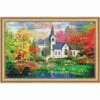 PixelHobby Autumn Church Mosaic Art Kit -Robotime Zone 044230 97940.1693398716