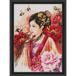Lanarte Lady In Pink Diamond Painting