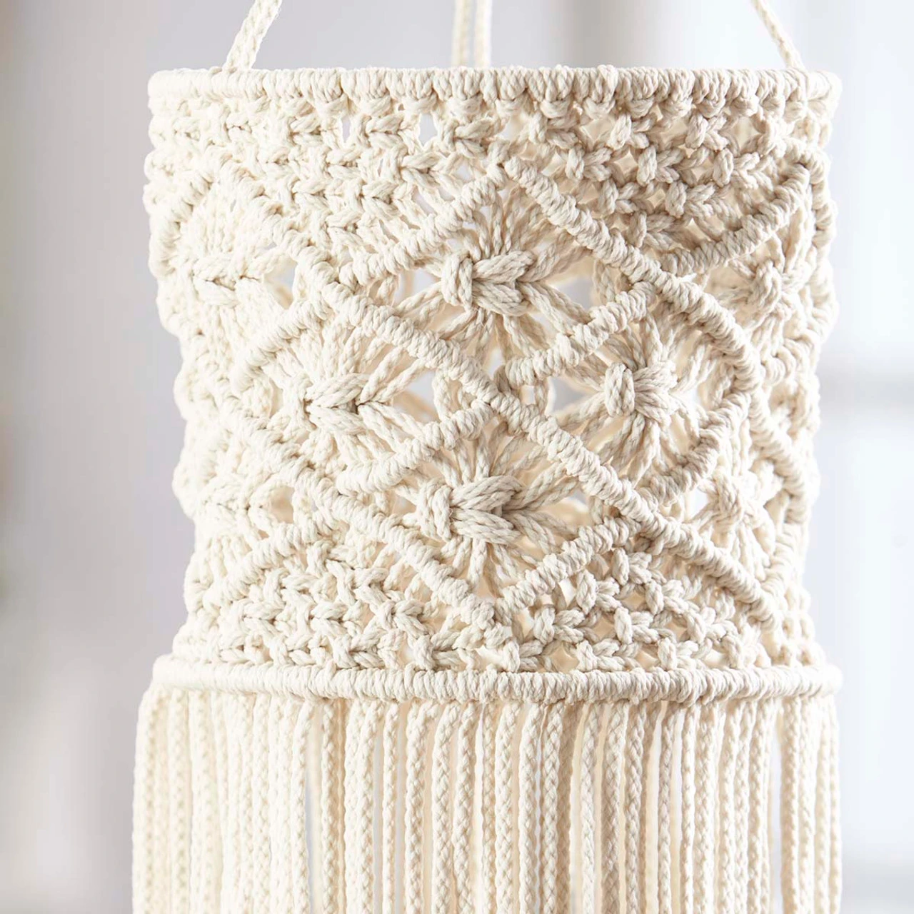 Herrschners Ocean Breeze Windsock Macrame 4 Herrschners Ocean Breeze Windsock Macrame - Image 2