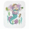 Baby By Herrschners Mermaid Princess Baby Quilt Stamped Cross-Stitch -Robotime Zone 050610 04457.1693401145