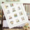 Baby By Herrschners Nursery Rhymes Quilt Top Stamped Cross-Stitch Kit -Robotime Zone 050652 14075.1693401253