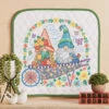 Herrschners Garden Gnomies Wall Hanging Stamped Cross-Stitch Kit