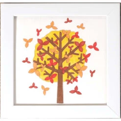 Herrschners Autumn Tree With Frame Stamped For Painting