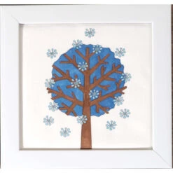 Herrschners Winter Tree With Frame Stamped For Painting
