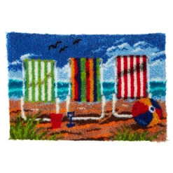 Herrschners A Day At The Beach Latch Hook Kit