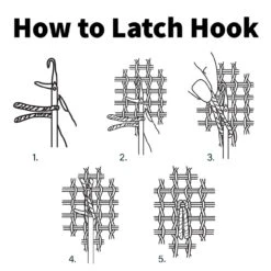 Herrschners 3.75-mesh Gridded Latch Hook Canvas Accessory -Robotime Zone 131234 5 64075.1693411106