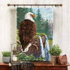 Herrschners Majestic Eagle Latch Hook Kit -Robotime Zone 131912 2 75038.1693411170