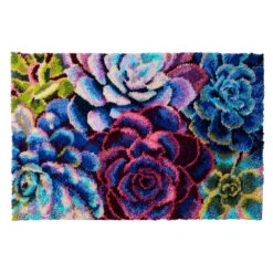 Herrschners Color Splash Succulents Latch Hook Kit