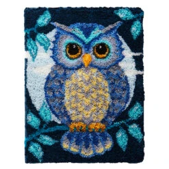 Herrschners Blue Moon Owl Latch Hook Kit