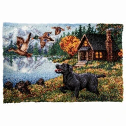 Herrschners Hunting Dog Latch Hook Kit