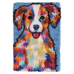 Herrschners Colorful Canine Latch Hook Kit