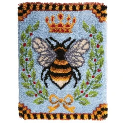 Herrschners Queen Bee Laurel Latch Hook Kit