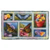 Herrschners Butterfly Floral Montage Latch Hook Kit -Robotime Zone 132106 31748.1693411603