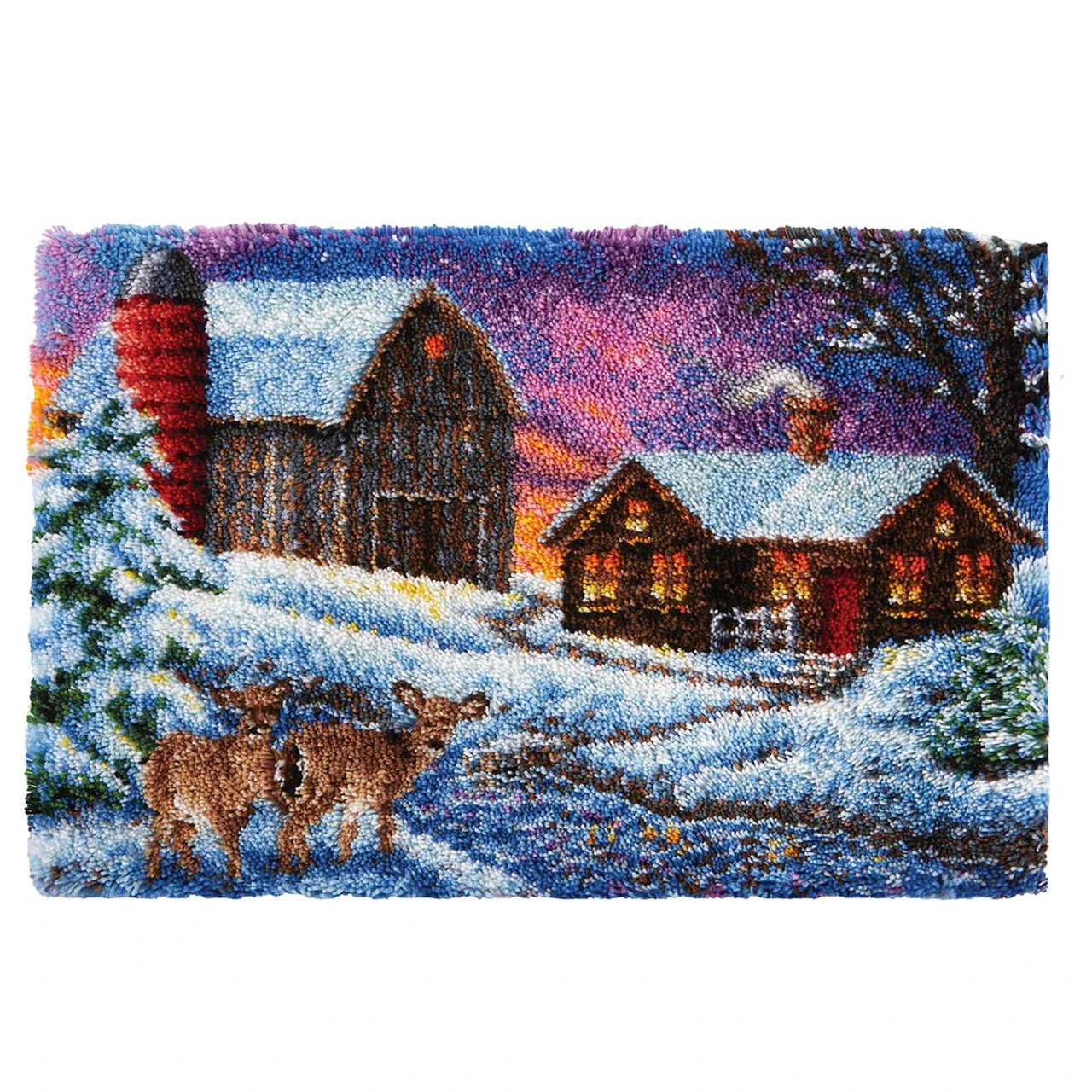 Herrschners Winter Homestead Latch Hook Kit