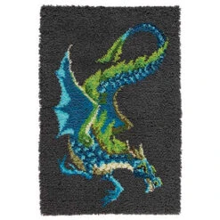 Herrschners Water Dragon Latch Hook Kit