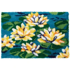 Herrschners Waterlily Pond Latch Hook Kit