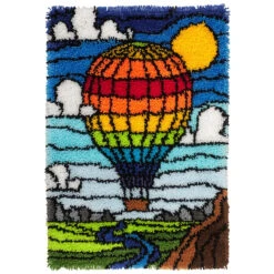 Leisure Arts Hot Air Balloon Latch Hook Kit