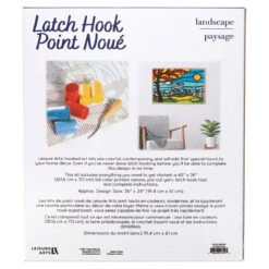 Leisure Arts Landscape Latch Hook Kit -Robotime Zone 137392 3 39724.1693412661