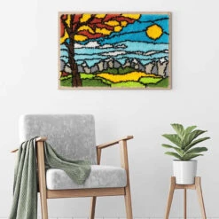 Leisure Arts Landscape Latch Hook Kit -Robotime Zone 137392 5 83480.1693412661