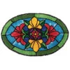 Herrschners Stained Glass Blossoms Latch Hook Kit 1 Herrschners Stained Glass Blossoms Latch Hook Kit -Robotime Zone 138412 04751.1693412842