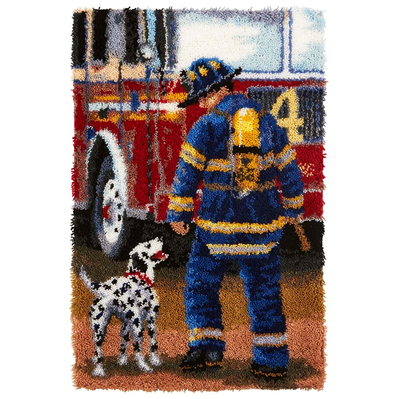 Herrschners Firefighter Latch Hook Kit 3 Herrschners Firefighter Latch Hook Kit