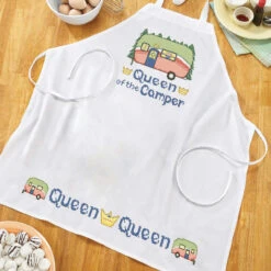 Herrschners Queen Of The Camper Apron Stamped Cross-Stitch