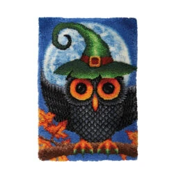 Herrschners Haunted Owl Latch Hook Kit