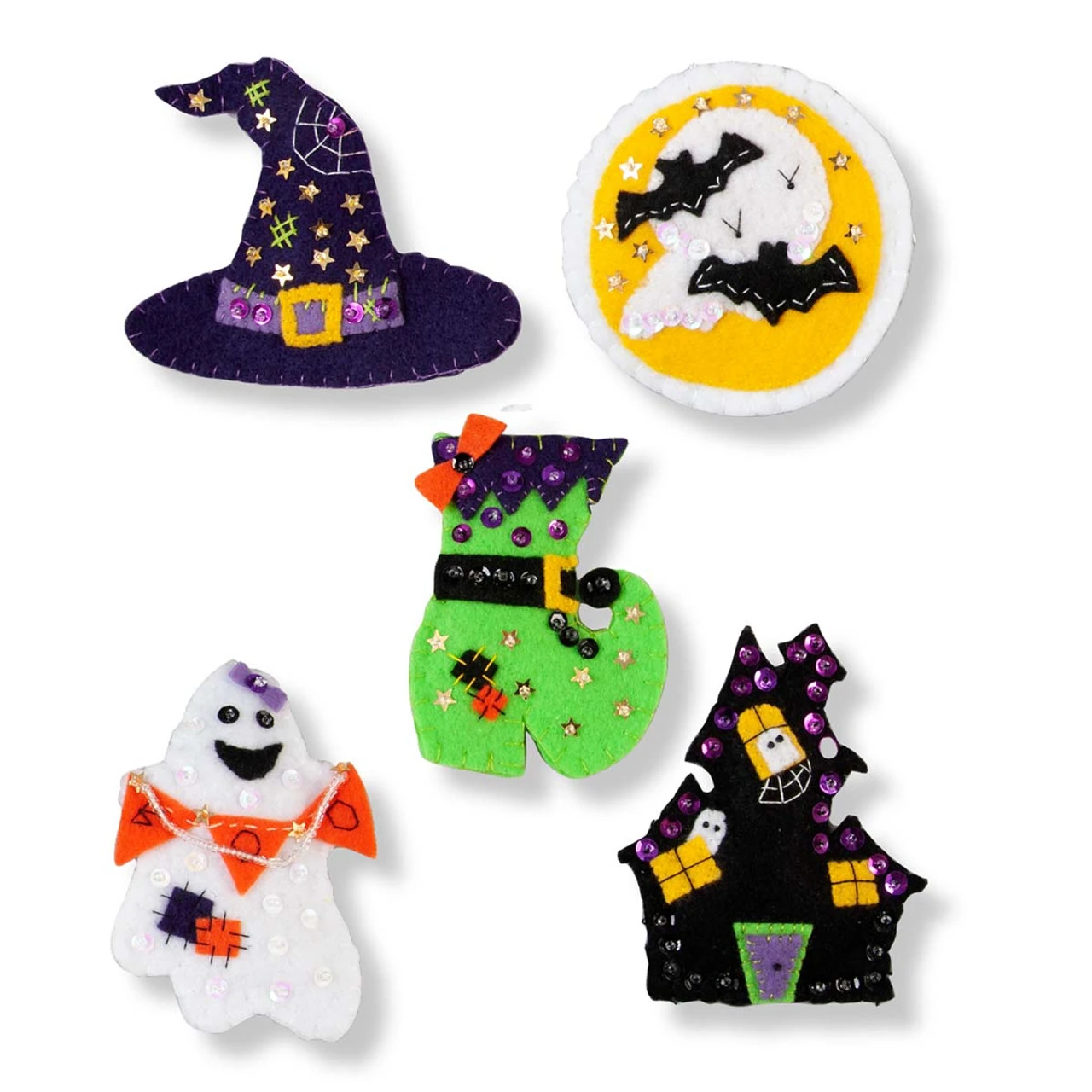 Felt Street Spooky Halloween Felt & Sequin Kit 3 Felt Street Spooky Halloween Felt & Sequin Kit